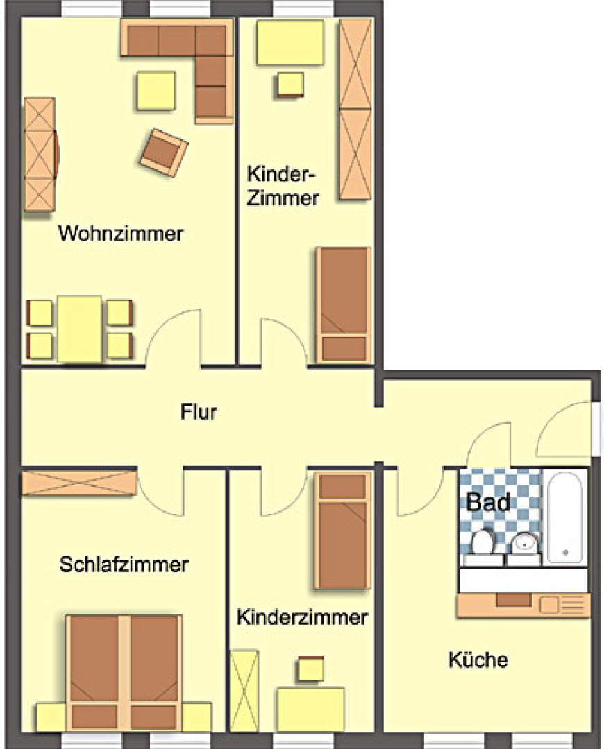 Wohnung, 4 Zimmer (87,02 m²) - Photo 4