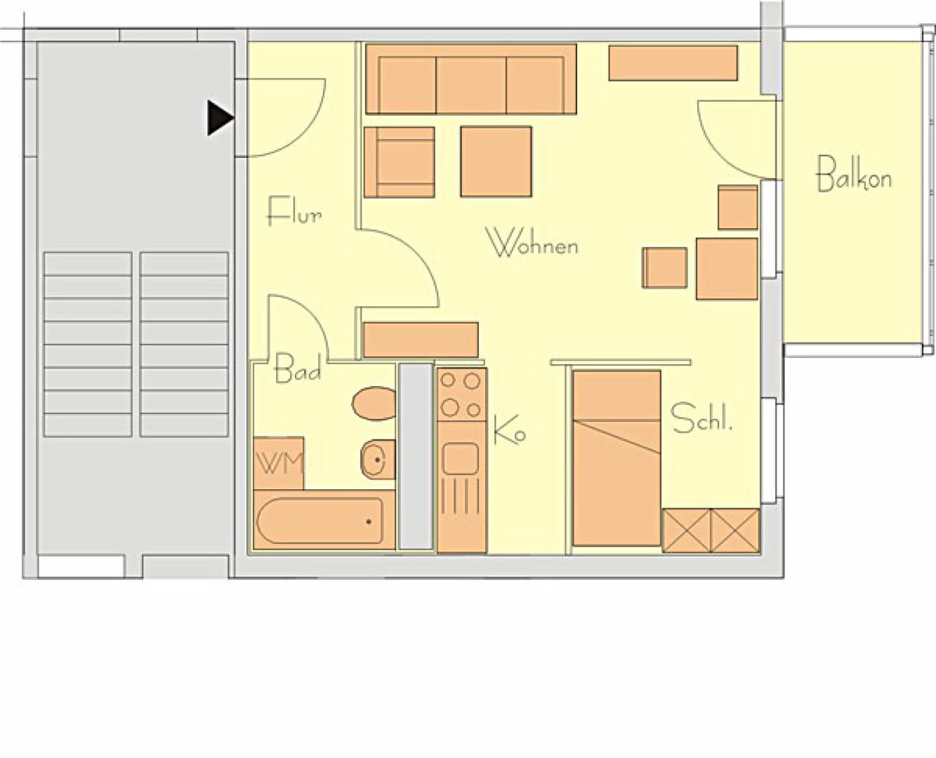 Wohnung, 1 Zimmer (34,48 m²) - Foto 5