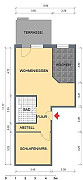Grundriss Wohnung, 2 Zimmer (62,22 m²), Eiselstraße 155, Gera
