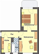 Grundriss Perfekt für Paare!, Prof.-Simmel-Straße 30, Gera