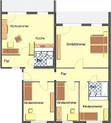 Grundriss Wohnung, 5 Zimmer (119,77 m²), Bruno-Brause-Straße 3, Gera