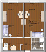 Grundriss Wohnung, 1 Zimmer (25,88 m²), Camburger Straße 95, Jena