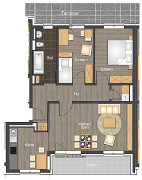 Grundriss Wohnung, 3 Zimmer (86,92 m²), Heinrich-Schütz-Weg 3, Jena