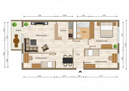 Grundriss Moderne Familienwohnung!, Zeulsdorfer Straße 51, Gera