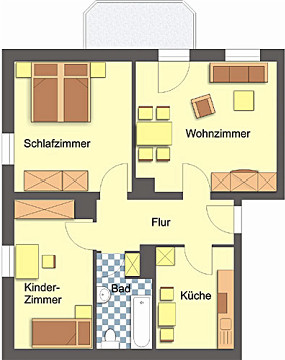 Grundriss - Für kleine Familien!, Wiesestraße 232, Gera