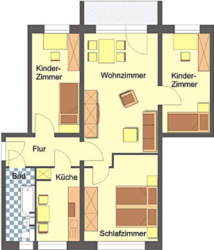Grundriss - Kompakter Grundriss!, Dr.-Th.-Neubauer-Str. 42, Gera