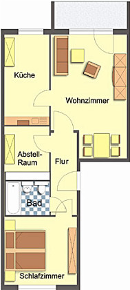 Grundriss Perfekt für Paare!, Wartburgstraße 9, Gera