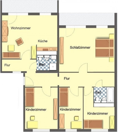 Grundriss Wohnung, 5 Zimmer (119,77 m²), Bruno-Brause-Straße 3, Gera
