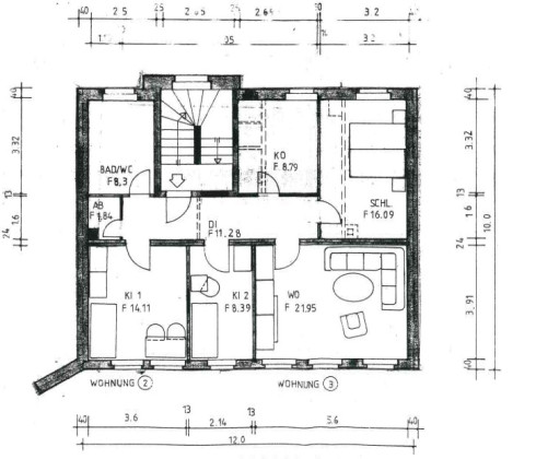 Grundriss Tolle Familienwohnung!, Fuchsklamm  18, Gera