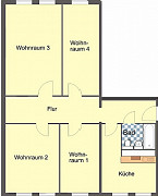 Grundriss Wohnung, 1 Zimmer (17,56 m²), Ziegelberg 17, Gera