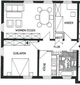 Grundriss - Wohnung, 3 Zimmer (70,56 m²), Untermhäuser Straße 60a, Gera