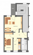 Grundriss Wohnung, 2 Zimmer (58,9 m²), Bielitzstraße  1, Gera